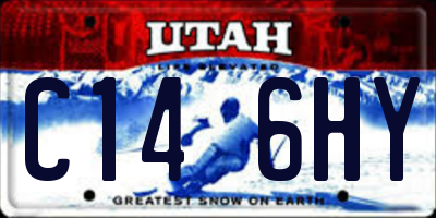 UT license plate C146HY