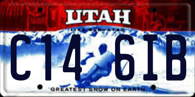 UT license plate C146IB