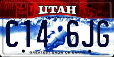 UT license plate C146JG
