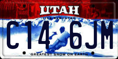 UT license plate C146JM