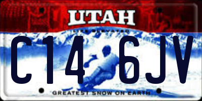 UT license plate C146JV
