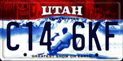 UT license plate C146KF