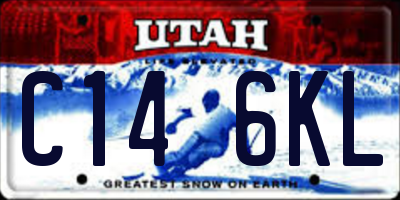 UT license plate C146KL