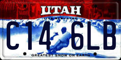 UT license plate C146LB