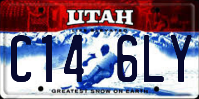 UT license plate C146LY