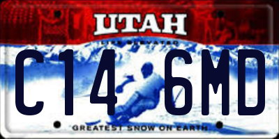 UT license plate C146MD