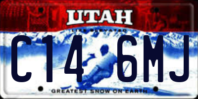 UT license plate C146MJ
