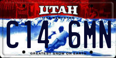 UT license plate C146MN