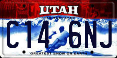 UT license plate C146NJ