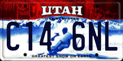 UT license plate C146NL