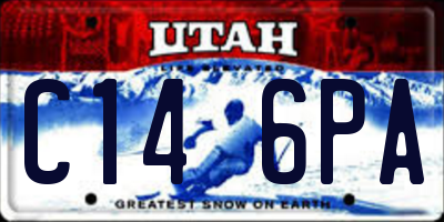 UT license plate C146PA