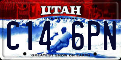 UT license plate C146PN