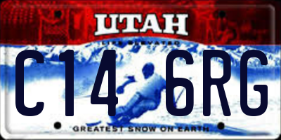 UT license plate C146RG