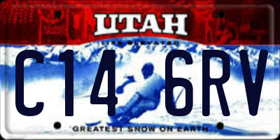 UT license plate C146RV