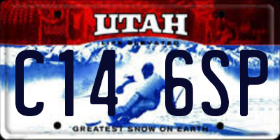 UT license plate C146SP