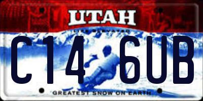 UT license plate C146UB