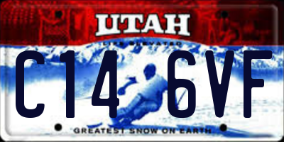 UT license plate C146VF