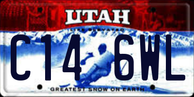 UT license plate C146WL