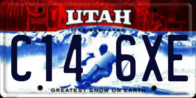 UT license plate C146XE