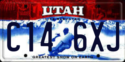 UT license plate C146XJ