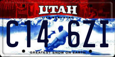 UT license plate C146ZI