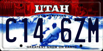 UT license plate C146ZM
