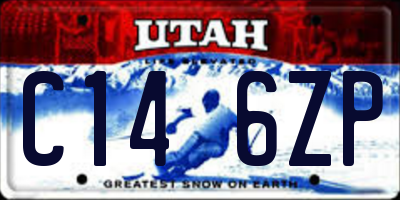 UT license plate C146ZP