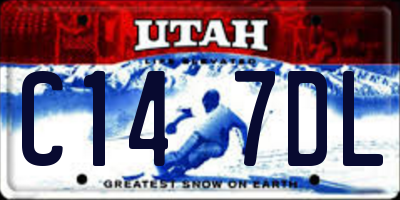 UT license plate C147DL