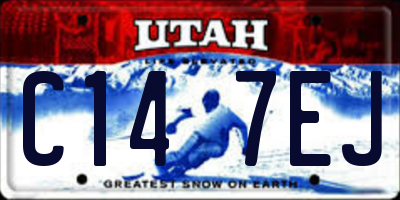 UT license plate C147EJ