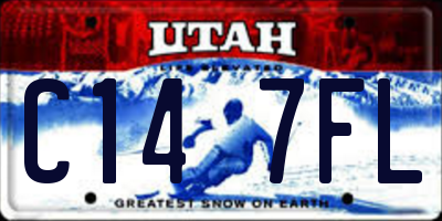 UT license plate C147FL