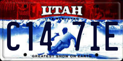 UT license plate C147IE