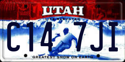UT license plate C147JI
