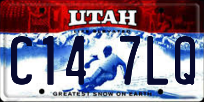UT license plate C147LQ