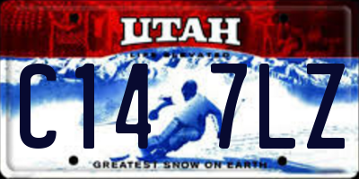 UT license plate C147LZ