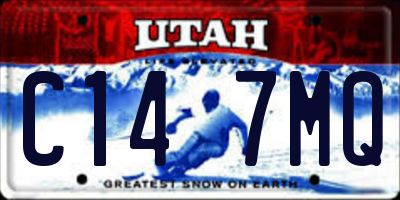 UT license plate C147MQ