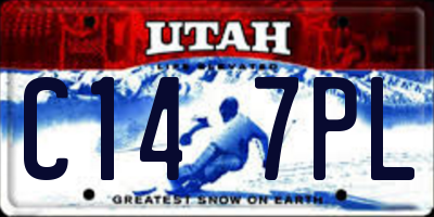 UT license plate C147PL