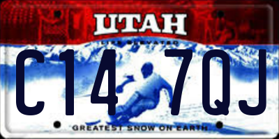 UT license plate C147QJ