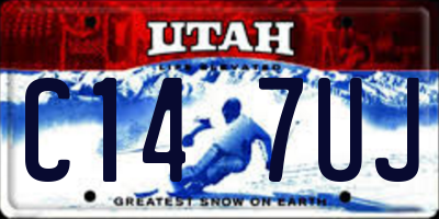 UT license plate C147UJ