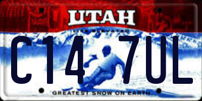 UT license plate C147UL