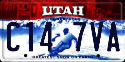 UT license plate C147VA