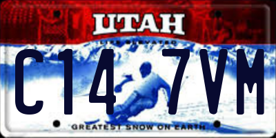 UT license plate C147VM