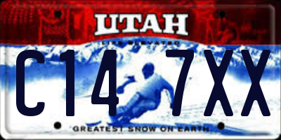 UT license plate C147XX