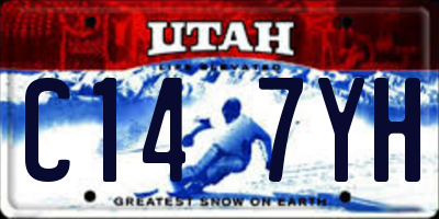 UT license plate C147YH