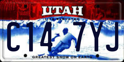 UT license plate C147YJ