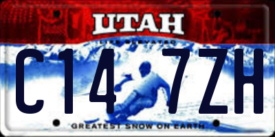 UT license plate C147ZH