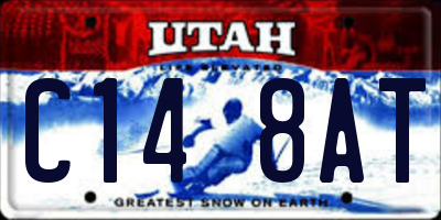 UT license plate C148AT
