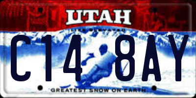 UT license plate C148AY