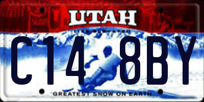 UT license plate C148BY