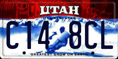 UT license plate C148CL