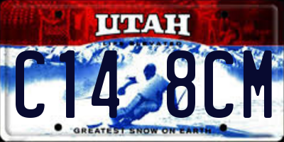 UT license plate C148CM